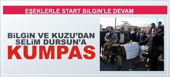 EŞEKLERLE ÇİLE NİDALARI ATAN SİYASETÇİ YOLLARDA